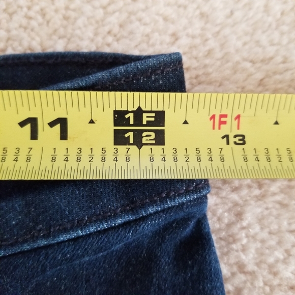 NWT Aritzia Ten Motive Dark Wash High Rise Flare Jeans Size 25T - Picture 11 of 15